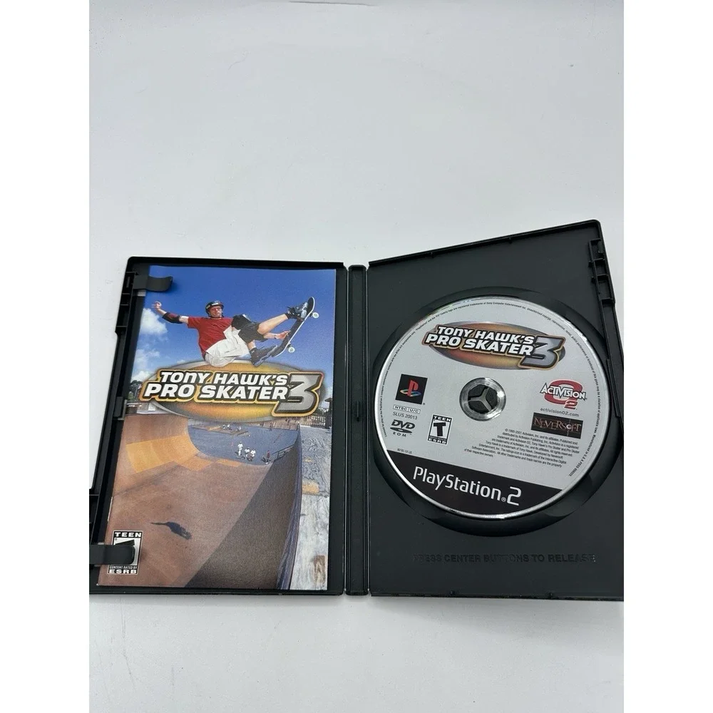 Tony Hawk's Pro Skater 3 PS2 Complete CIB NTSC Black Label Skate Game